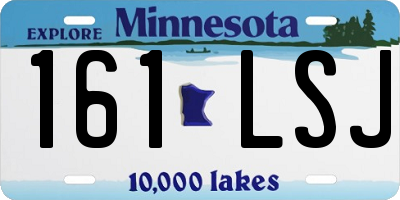 MN license plate 161LSJ