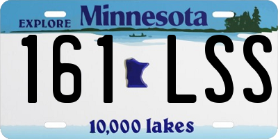MN license plate 161LSS