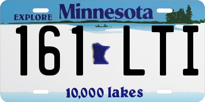 MN license plate 161LTI