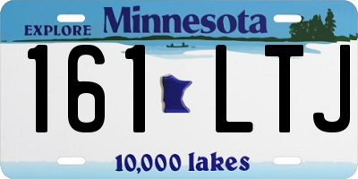 MN license plate 161LTJ