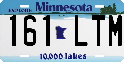 MN license plate 161LTM