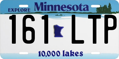 MN license plate 161LTP