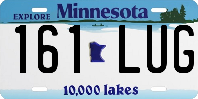 MN license plate 161LUG