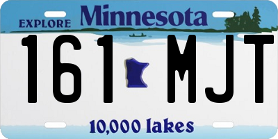 MN license plate 161MJT