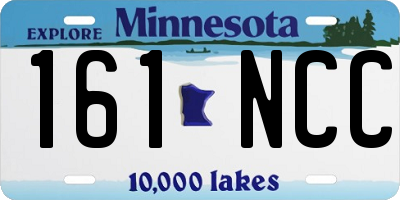 MN license plate 161NCC