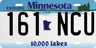 MN license plate 161NCU