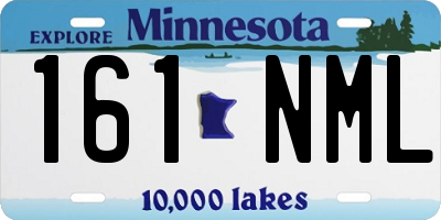MN license plate 161NML