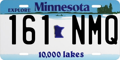 MN license plate 161NMQ