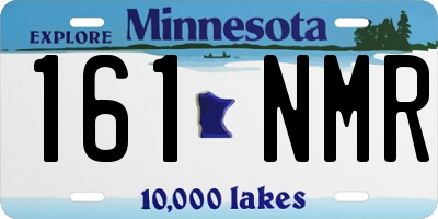 MN license plate 161NMR