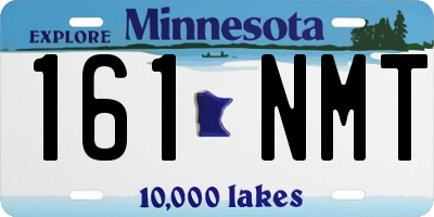 MN license plate 161NMT