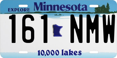 MN license plate 161NMW