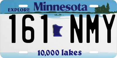 MN license plate 161NMY