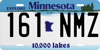MN license plate 161NMZ