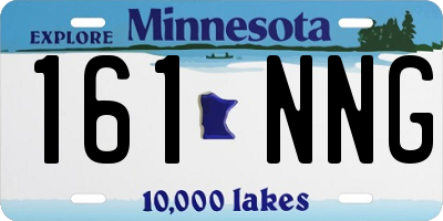 MN license plate 161NNG