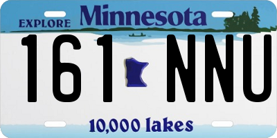 MN license plate 161NNU