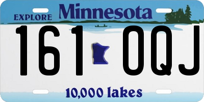 MN license plate 161OQJ