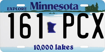 MN license plate 161PCX