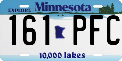 MN license plate 161PFC