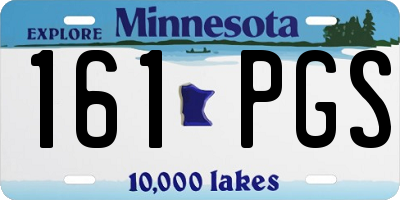 MN license plate 161PGS