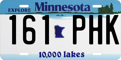 MN license plate 161PHK