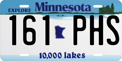 MN license plate 161PHS