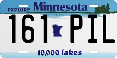 MN license plate 161PIL