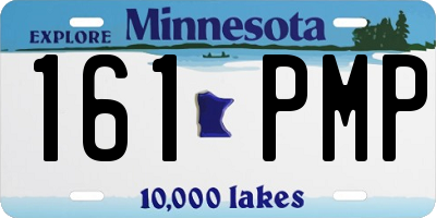 MN license plate 161PMP