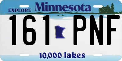 MN license plate 161PNF