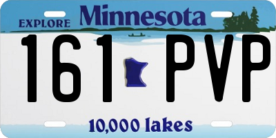 MN license plate 161PVP