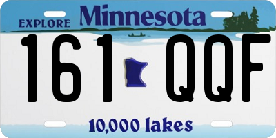 MN license plate 161QQF