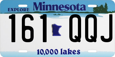 MN license plate 161QQJ