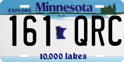 MN license plate 161QRC