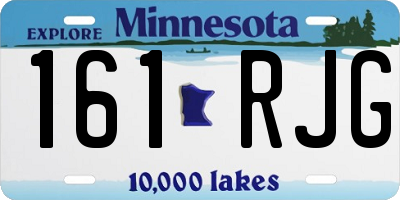 MN license plate 161RJG