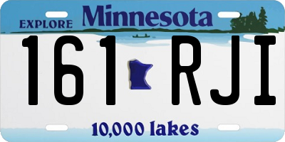 MN license plate 161RJI