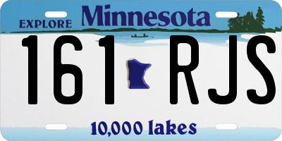 MN license plate 161RJS