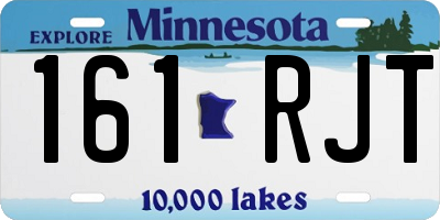 MN license plate 161RJT