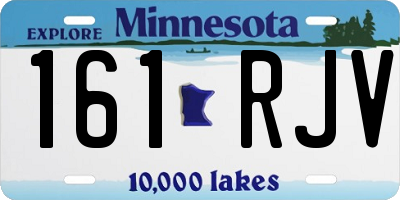 MN license plate 161RJV