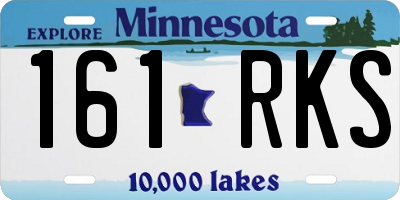 MN license plate 161RKS