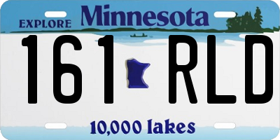 MN license plate 161RLD