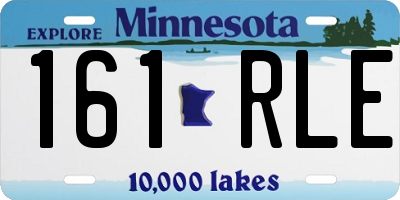 MN license plate 161RLE