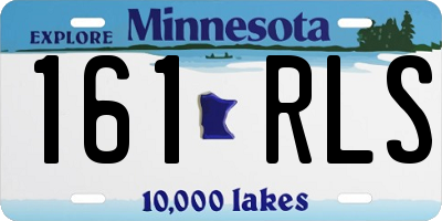 MN license plate 161RLS