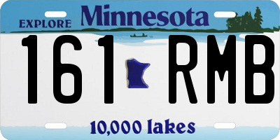 MN license plate 161RMB