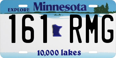MN license plate 161RMG