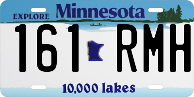 MN license plate 161RMH