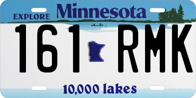 MN license plate 161RMK