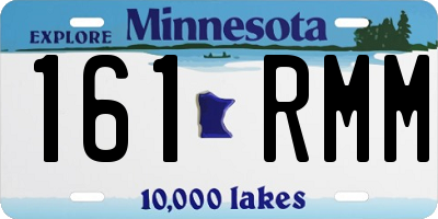 MN license plate 161RMM