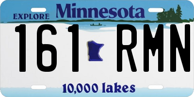 MN license plate 161RMN