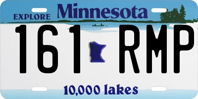 MN license plate 161RMP