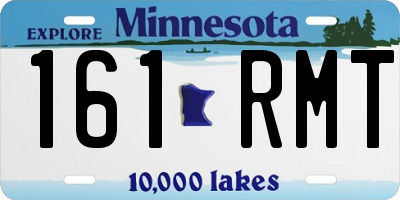 MN license plate 161RMT