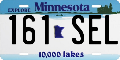 MN license plate 161SEL